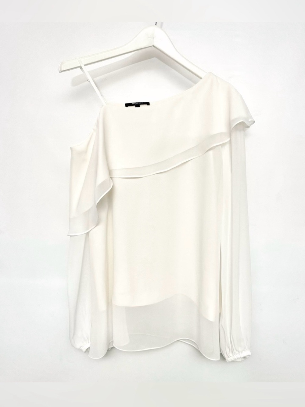 Derek Lam SILK Chiffon Blouse in Cream
